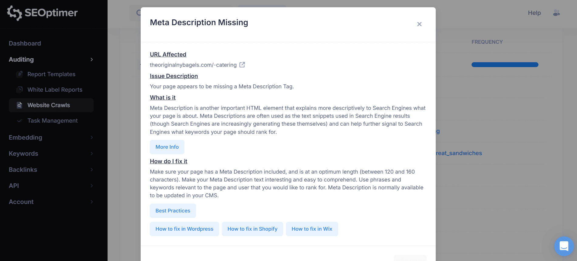 Meta-Beschreibung fehlt Erklärtext